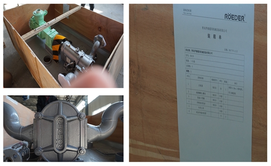 中石油華北石化定購的羅德轉(zhuǎn)子泵發(fā)貨